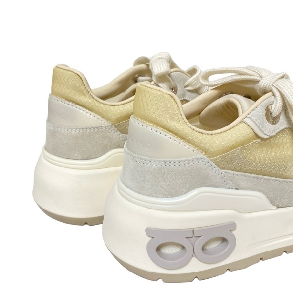 サルバトーレフェラガモ FERRAGAMO/SalvatoreFerragamo スニーカー 6M - レザー アイボリー×ライトグレー レディース ガンチーニ 靴_画像7