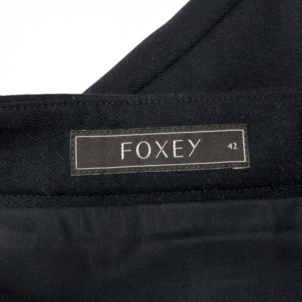  Foxey FOXEY юбка размер 42 L 41762 - чёрный женский колено длина / бисер / вышивка / цветок ( цветок ) низ 