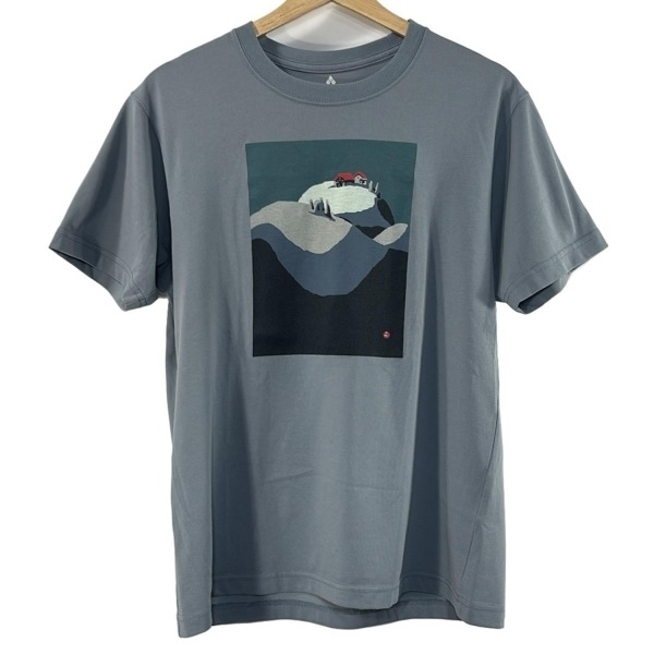モンベル mont-bell 半袖Tシャツ サイズM - ブルーグレー メンズ クルーネック 美品 トップス_画像1