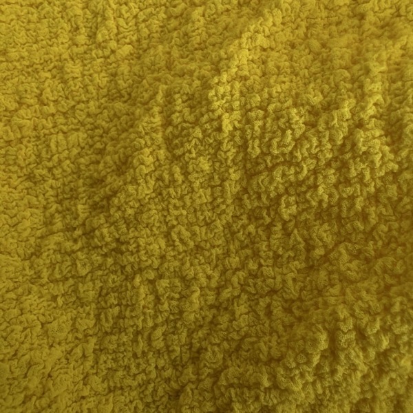 ミー/イッセイミヤケ me ISSEY MIYAKE 七分袖シャツブラウス - イエロー レディース シワ加工 美品 トップス_画像6