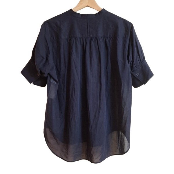 ベイジ BEIGE 半袖シャツブラウス サイズ4 XL - ダークネイビー レディース フリル トップス_画像2