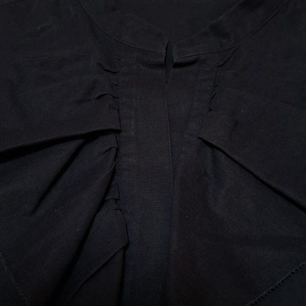 ベイジ BEIGE 半袖シャツブラウス サイズ4 XL - ダークネイビー レディース フリル トップス_画像6