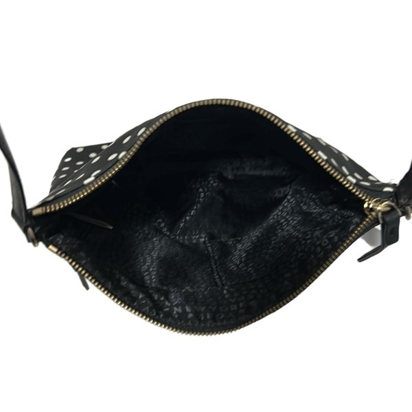 ケイトスペード Kate spade ショルダーバッグ WKRU3618 ブレイク アベニュー ケイシャ レザー 黒×白 ドット柄 美品 バッグ_画像7