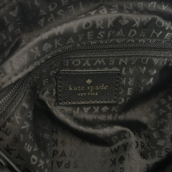 ケイトスペード Kate spade ショルダーバッグ WKRU3618 ブレイク アベニュー ケイシャ レザー 黒×白 ドット柄 美品 バッグ_画像8