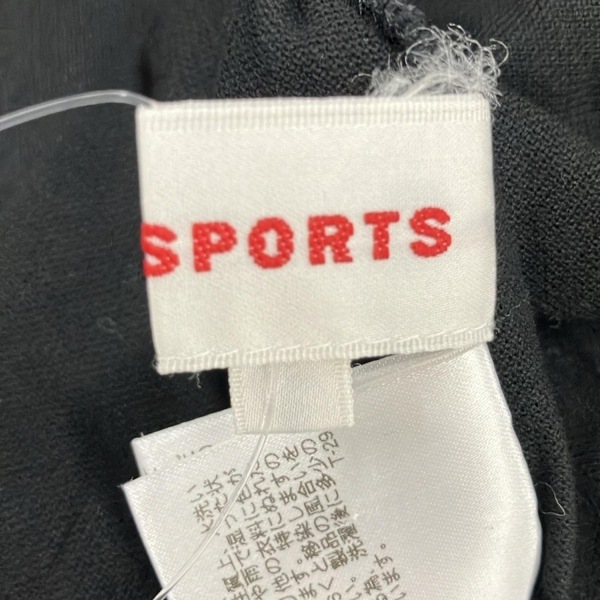 ミエコウエサコ M・U・ SPORTS 半袖ポロシャツ サイズ44 L - 黒×ブルー レディース トップス_画像4