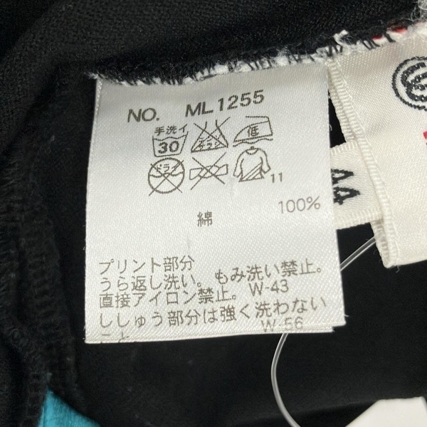 ミエコウエサコ M・U・ SPORTS 半袖ポロシャツ サイズ44 L - 黒×ブルー レディース トップス_画像5