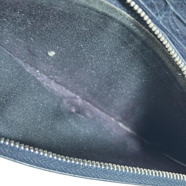 バレンシアガ BALENCIAGA 長財布 233599 ジャイアントマネー レザー ダークネイビー 財布_画像4