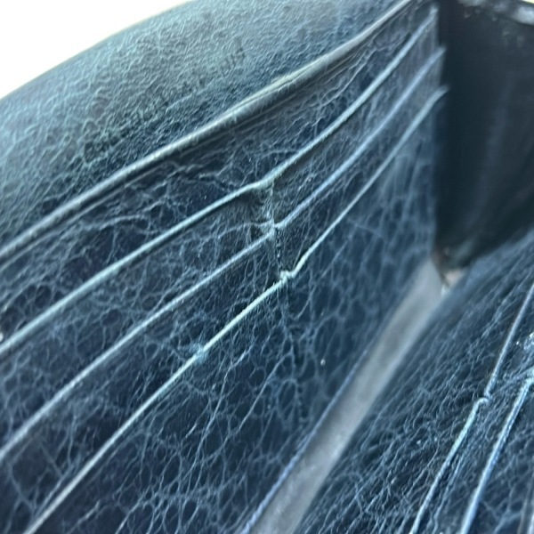 バレンシアガ BALENCIAGA 長財布 233599 ジャイアントマネー レザー ダークネイビー 財布_画像6