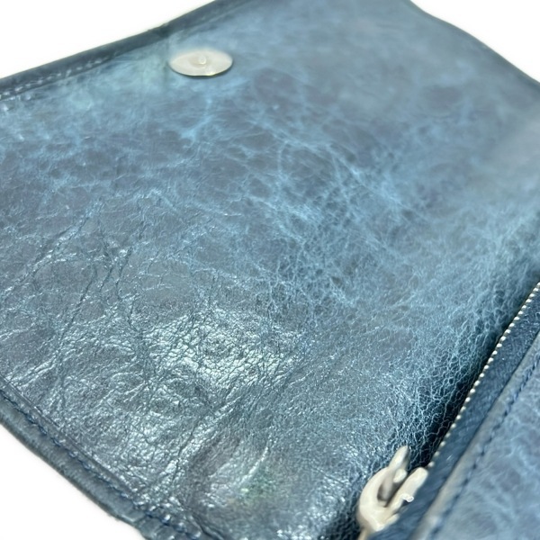 バレンシアガ BALENCIAGA 長財布 233599 ジャイアントマネー レザー ダークネイビー 財布_画像7