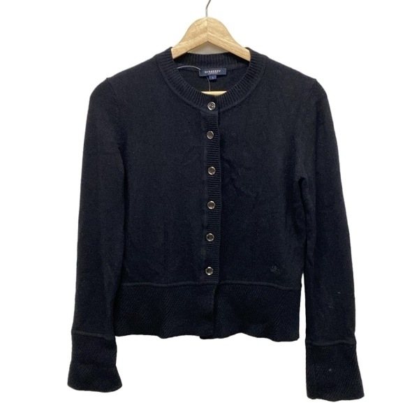 バーバリーロンドン Burberry LONDON カーディガン サイズ1 S - 黒 レディース 長袖 美品 トップス_画像1