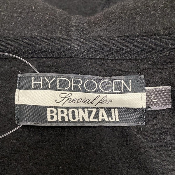 ハイドロゲン HYDROGEN パーカー サイズL - 黒×ネイビー×アイボリー メンズ 長袖 トップス_画像3