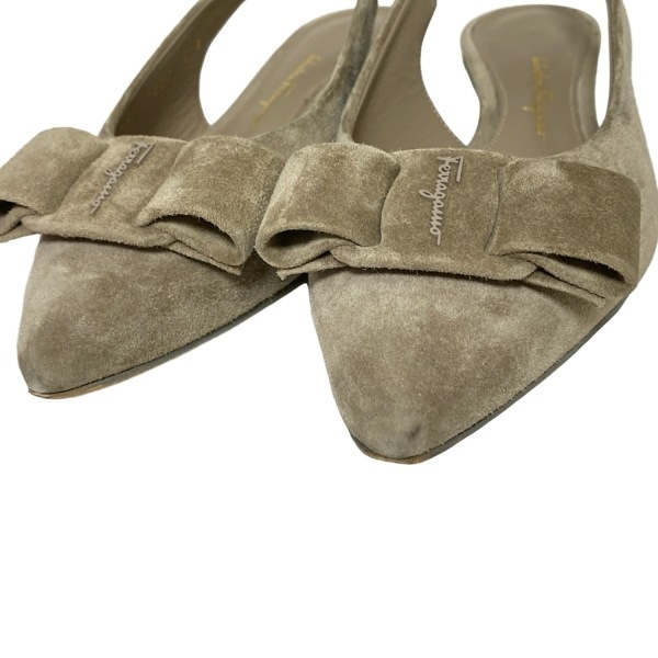 サルバトーレフェラガモ FERRAGAMO/SalvatoreFerragamo サンダル 5 D - グレー レディース ヴァラ 靴_画像8