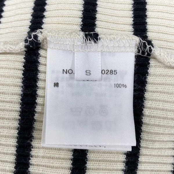 ロンハーマン Ron Herman 半袖カットソー サイズS - アイボリー×黒 レディース ニット/ボーダー トップス