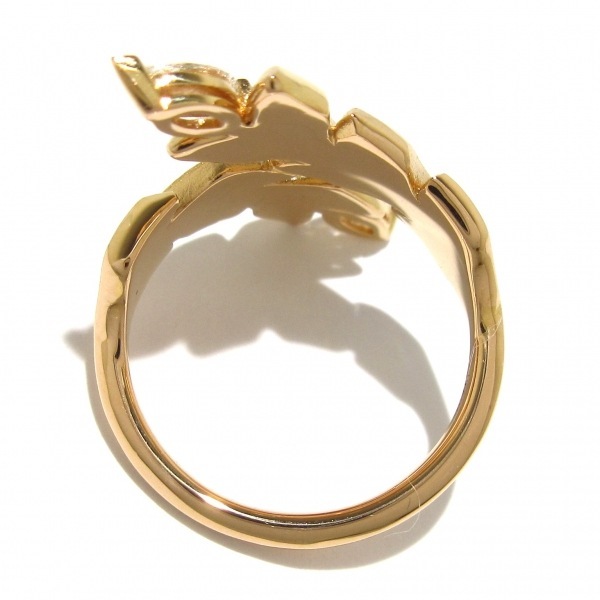 磨き済み■ティファニー TIFFANY&Co. リング 6.5 号 ビクトリアヴァインバイパスリング K18RG×ダイヤモンド 新品同様 アクセサリー(指)_画像4