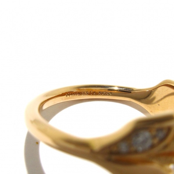 磨き済み■ティファニー TIFFANY&Co. リング 6.5 号 ビクトリアヴァインバイパスリング K18RG×ダイヤモンド 新品同様 アクセサリー(指)_画像5