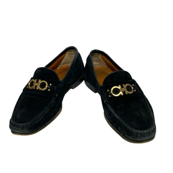 サルバトーレフェラガモ FERRAGAMO/SalvatoreFerragamo ローファー 6 1/2 EE - 黒 レディース ガンチーニ 靴_画像2