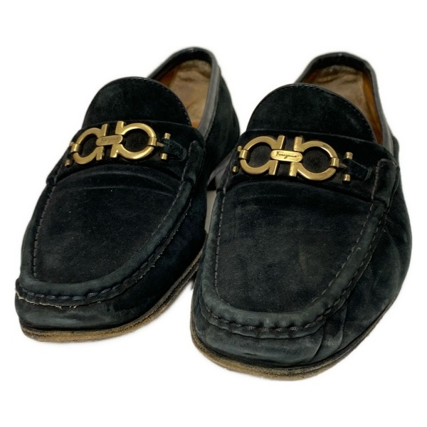 サルバトーレフェラガモ FERRAGAMO/SalvatoreFerragamo ローファー 6 1/2 EE - 黒 レディース ガンチーニ 靴_画像8