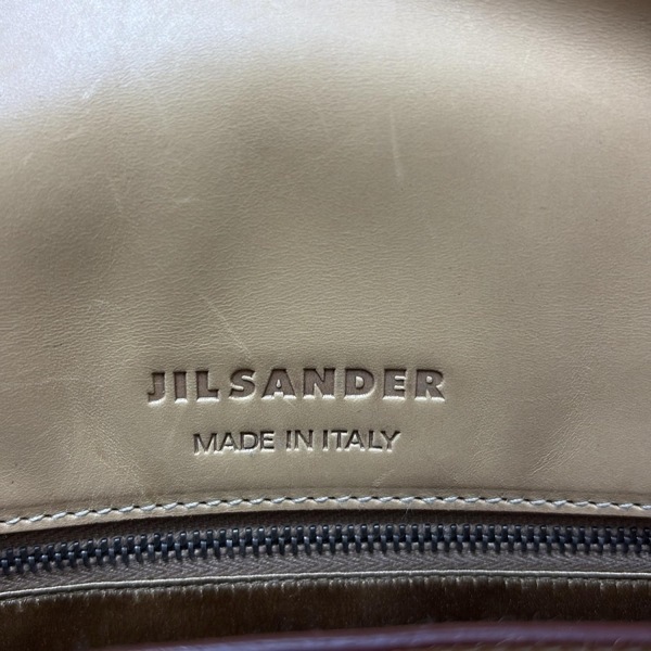 ジルサンダー JILSANDER ハンドバッグ - レザー ライトブラウン バッグ_画像8