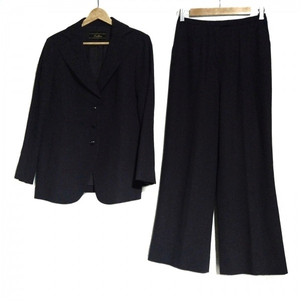 レリアン Leilian レディースパンツスーツ - ダークブラウン レディース 肩パッド レディーススーツ_画像1