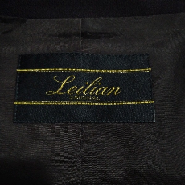 レリアン Leilian レディースパンツスーツ - ダークブラウン レディース 肩パッド レディーススーツ_画像3