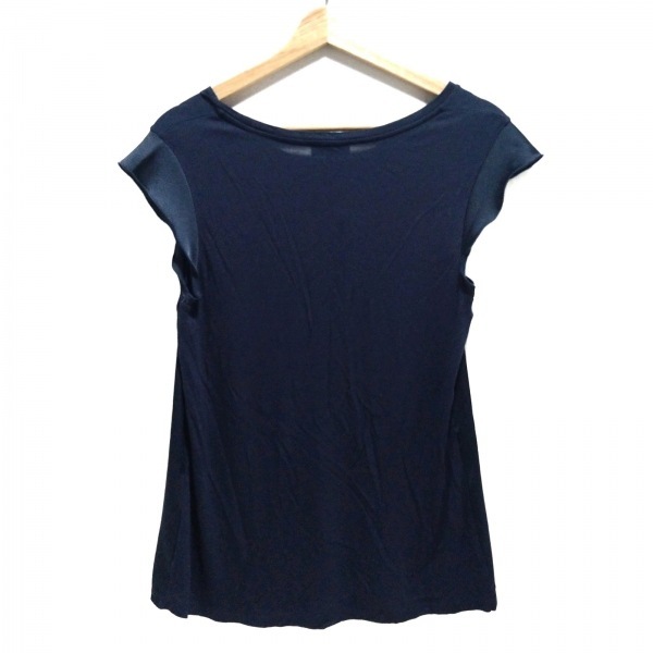 エンポリオアルマーニ EMPORIOARMANI 半袖カットソー サイズ38 S - ダークネイビー レディース クルーネック 美品 トップス_画像2