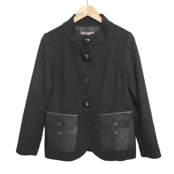 アルベロベロ/オレボレブラ ALBEROBELLO/OLLEBOREBLA - 黒 レディース 長袖/ビーズ/秋/冬 コート_画像1