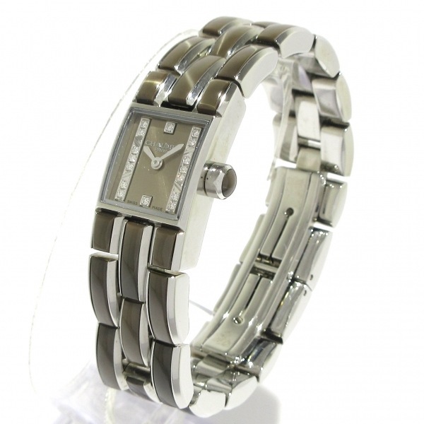 CHAUMET(ショーメ) 腕時(shí)計(jì) ケイシス ルミエール W19611-34B レディース SS/文字盤16Pダイヤ ブラウングレー