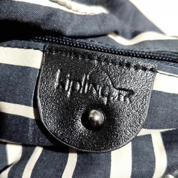 キプリング Kipling ハンドバッグ - ダークネイビー×ブルーグリーン×黒 新品同様 バッグ_画像8