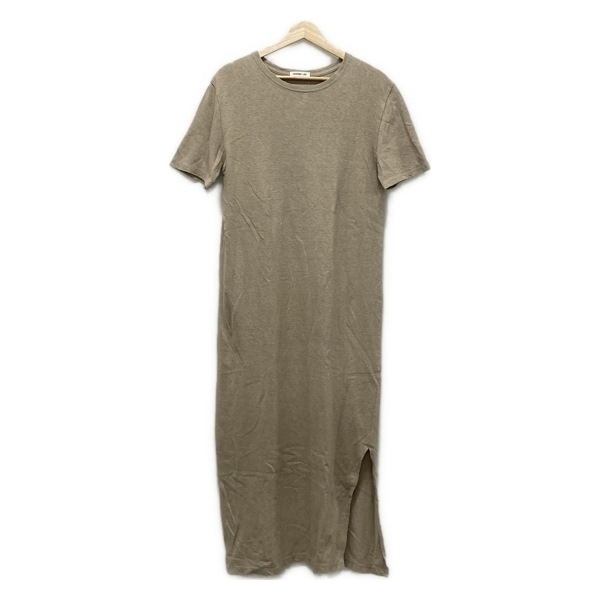 エブリデイアイライク EVERYDAY I LIKE. - ベージュ レディース クルーネック/半袖/マキシ丈 ワンピース_画像1