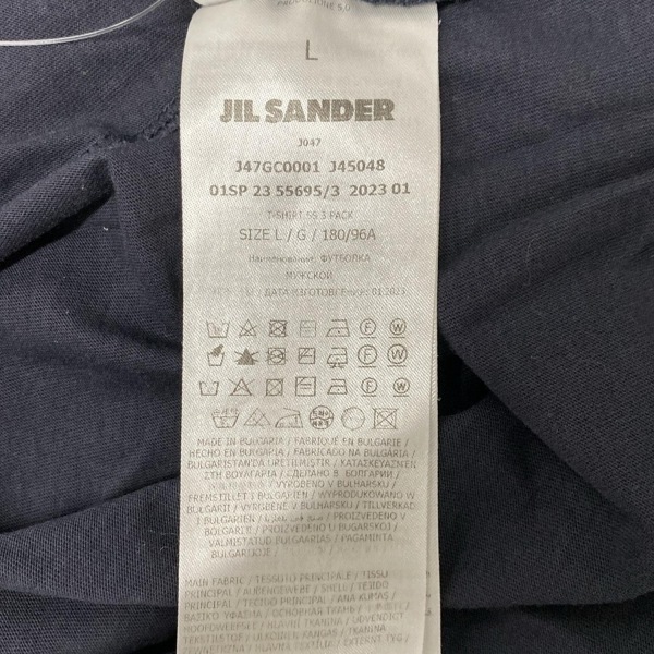 ジルサンダー JILSANDER 半袖Tシャツ サイズL J47GC0001 J45048 - 黒 メンズ Lサイズ/ジルサンダー+ 美品 トップス_画像6