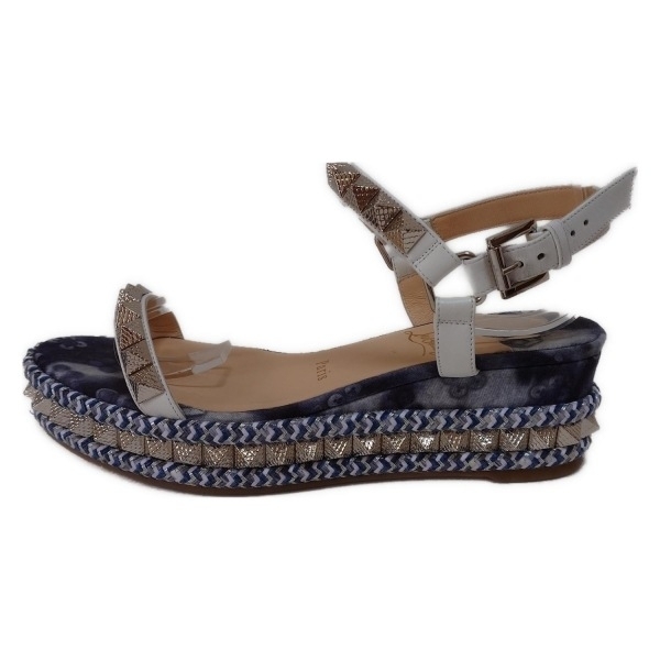 クリスチャンルブタン CHRISTIAN LOUBOUTIN サンダル 36 - レザー 白