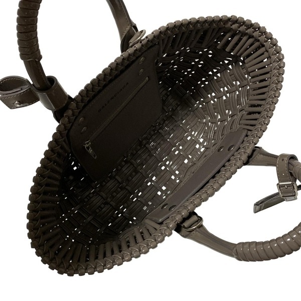 Balenciaga BALENCIAGA большая сумка 671342 Bistro XS корзина хлопок темно-серый корзина сумка сумка