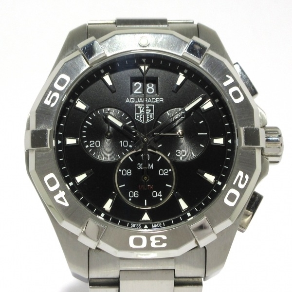 TAG Heuer(タグホイヤー) 腕時計 アクアレーサー CAY1110 メンズ クロノグラフ/SS 黒_画像1
