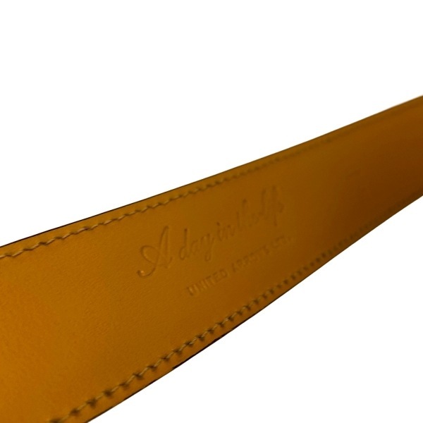 ユナイテッドアローズ UNITED ARROWS 92 - レザー ダークブラウン A day in the life ベルト_画像4