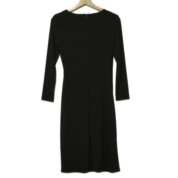 ラルフローレン RalphLauren サイズ4 S - 黒 レディース 長袖/ロング/カシュクール 美品 ワンピース_画像2