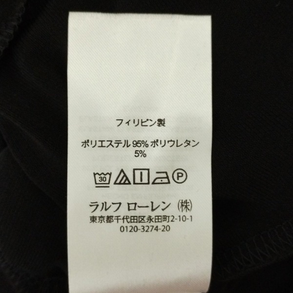 ラルフローレン RalphLauren サイズ4 S - 黒 レディース 長袖/ロング/カシュクール 美品 ワンピース_画像4