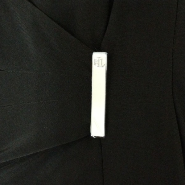 ラルフローレン RalphLauren サイズ4 S - 黒 レディース 長袖/ロング/カシュクール 美品 ワンピース_画像7