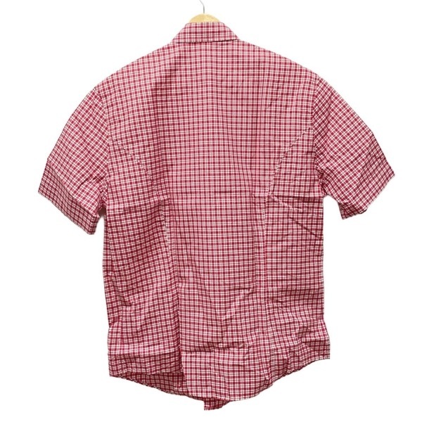 エルメス HERMES 半袖シャツ サイズ40　15 1/4 - 白×ピンク メンズ チェック柄 美品 トップス