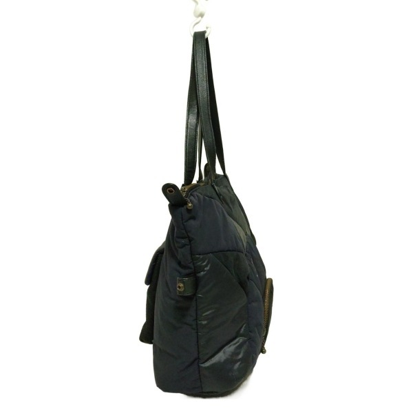 アルベロベロ/オレボレブラ ALBEROBELLO/OLLEBOREBLA ショルダーバッグ - レザー ダークネイビー×黒 キルティング バッグ_画像2