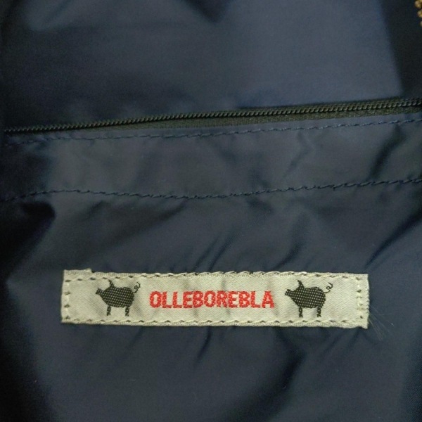 アルベロベロ/オレボレブラ ALBEROBELLO/OLLEBOREBLA ショルダーバッグ - レザー ダークネイビー×黒 キルティング バッグ_画像8