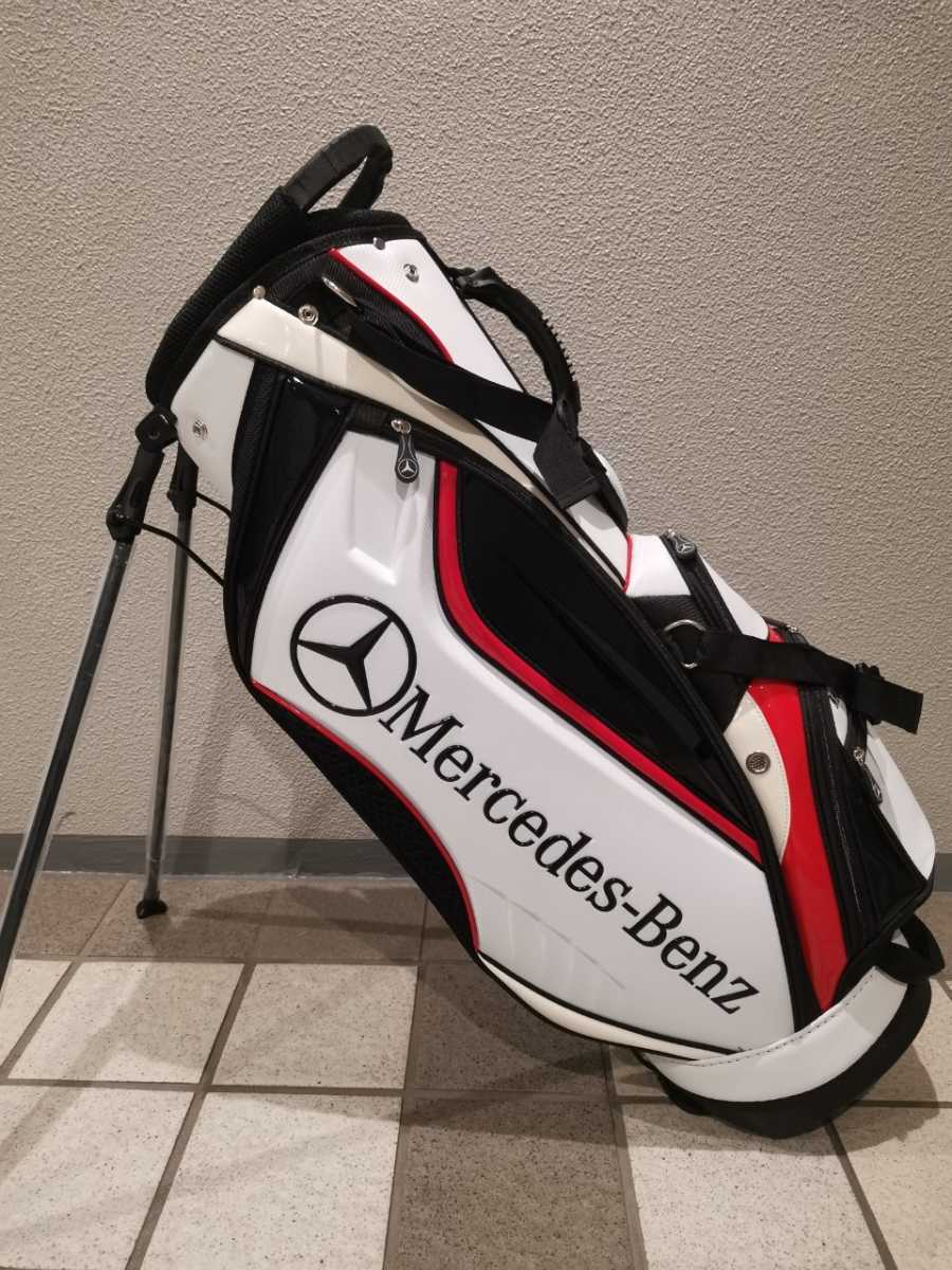 値下げ★残り僅か★キャディバッグ・スタンドバッグメルセデス・ベンツ　ホワイト　※写真転載禁止※ホワイト_画像1