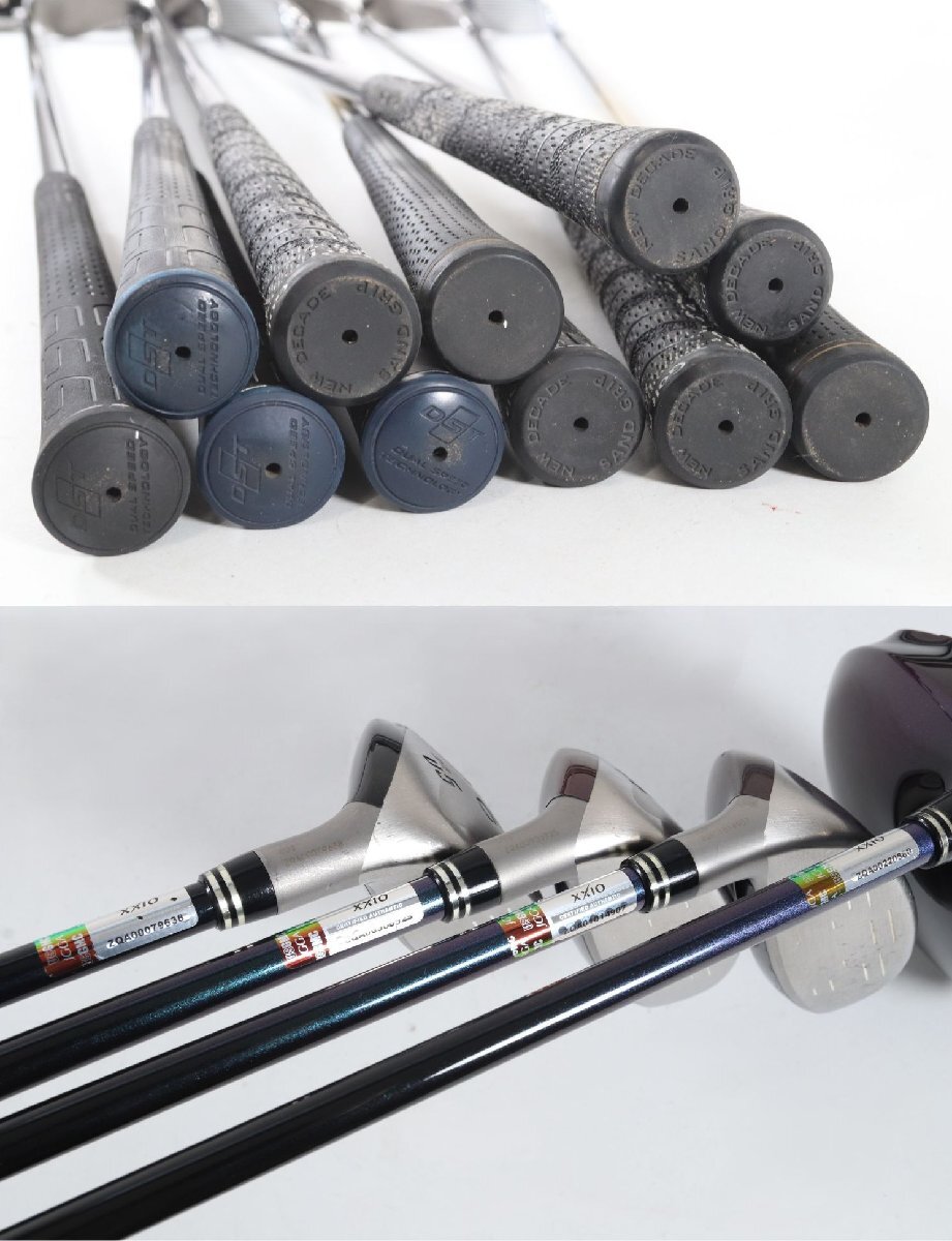 【11本】Mizuno ミズノ SLIDE SOLE Dunlopダンロップ XXIO TOUR SPECIAL MP900 ゴルフクラブ キャディーバッグ付 まとめ売り 8781-CK