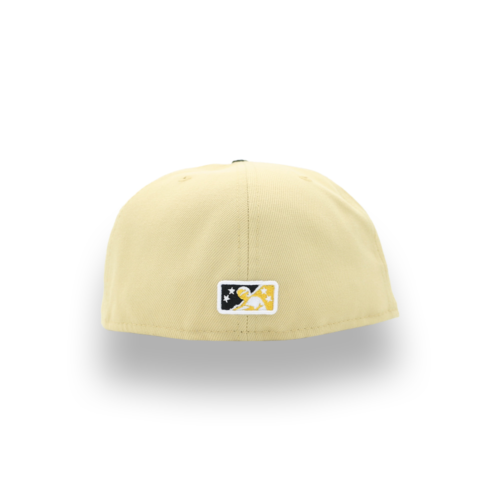 日本未発売 ニューエラ NEW ERA マイナーリーグ セーラム・バッカニアーズ カロライナリーグ 59FIFTY キャップ [VEGAS GOLD/BLACK] [7 1/2]_画像3