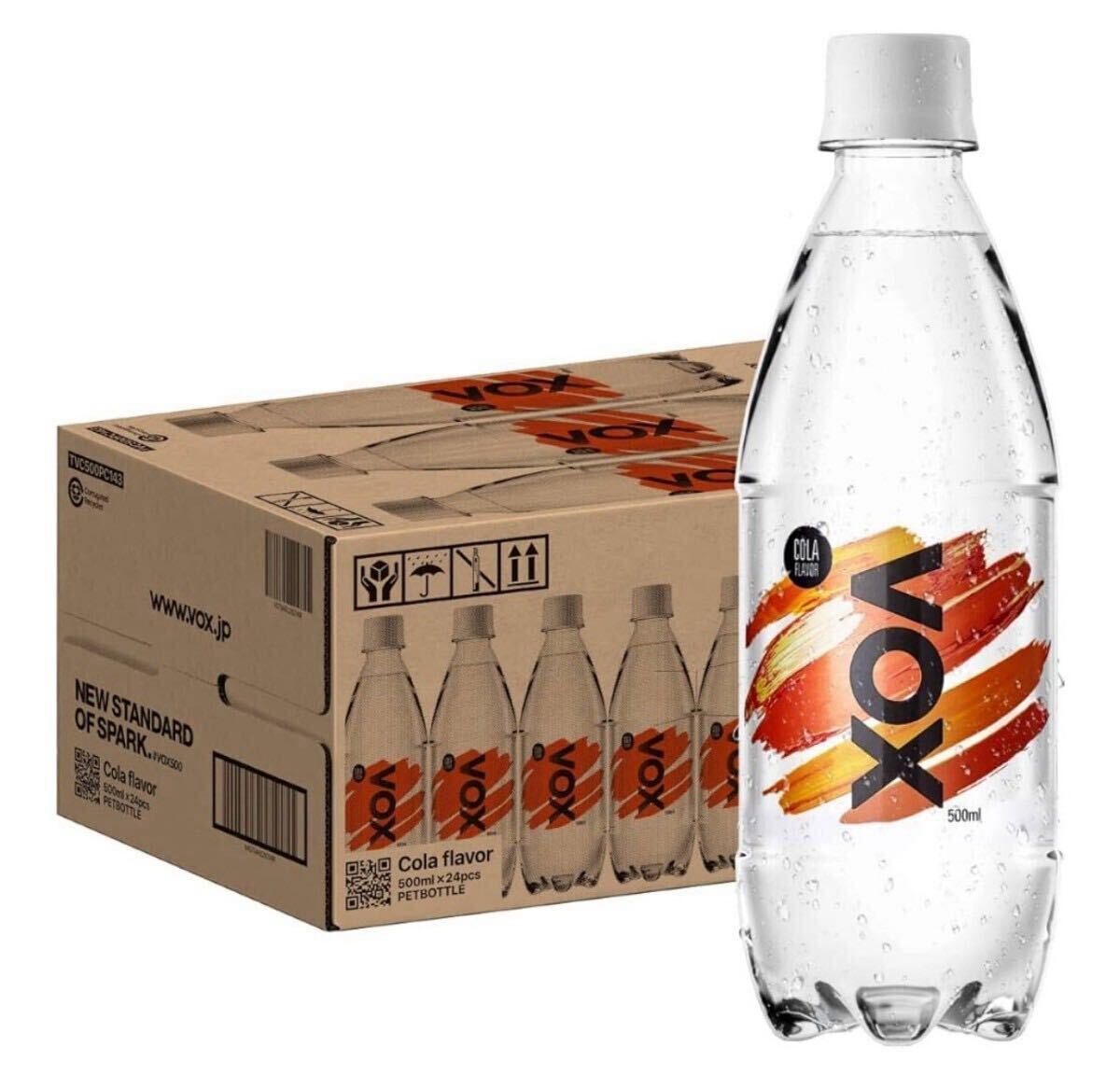 【24本】強(qiáng)炭酸水 VOX 500ml 24本 軟水 天然水 コーラ 無(wú)糖
