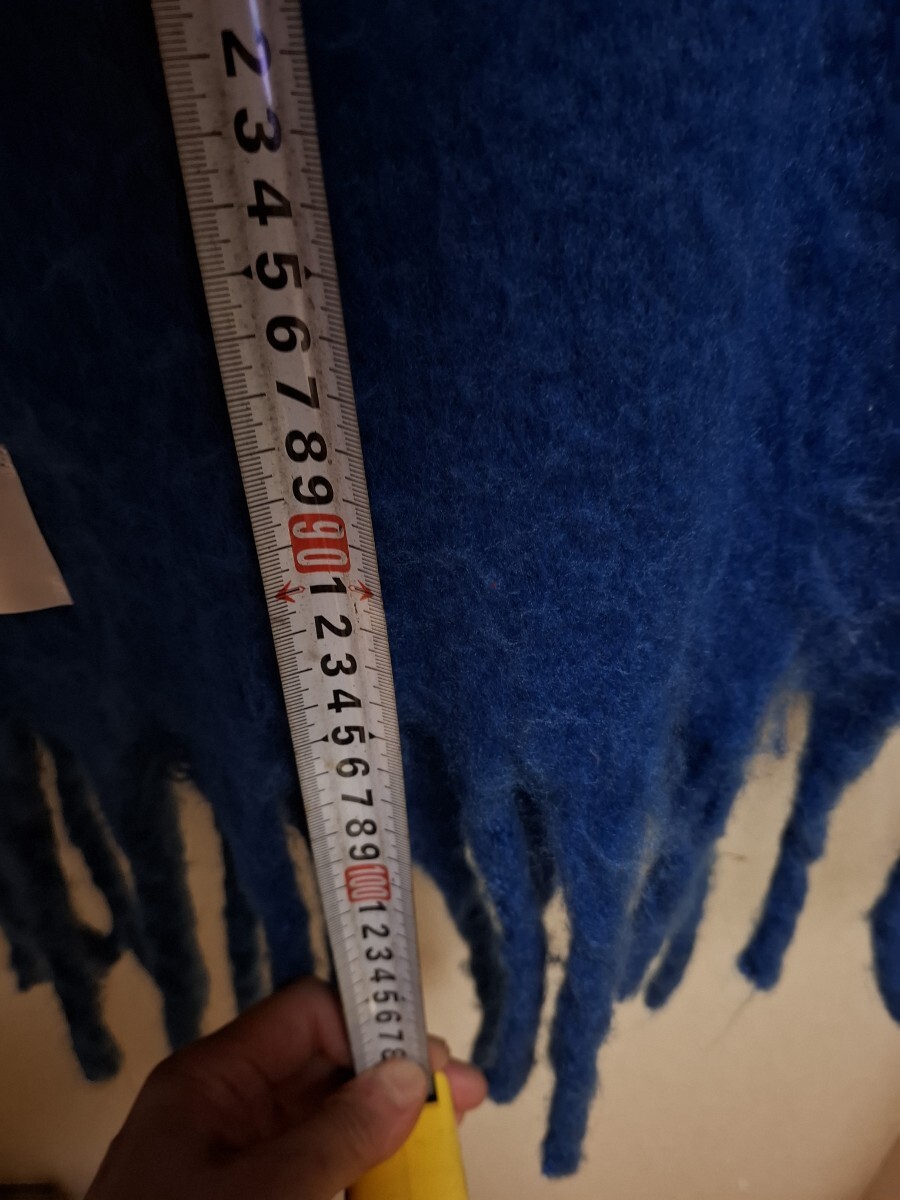 マフラーNOISE　BLUE　 ストール鮮やかなBLUE格安!_画像8