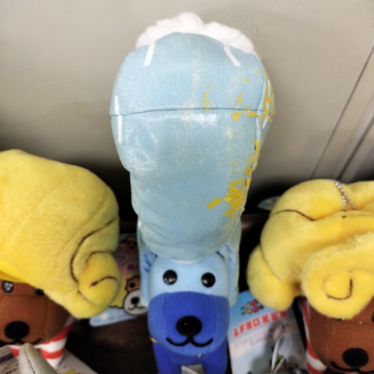 アフロ犬　ぬいぐるみ　マスコット　キーホルダー　Tシャツ　お茶犬　平成レトロ　當時物