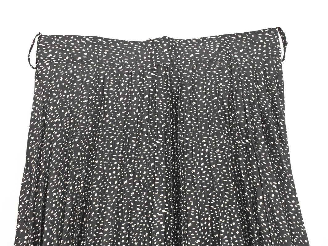 ZARA ザラ 総柄 ロング プリーツ スカート sizeS/黒 ◇■ ☆ fia2 レディース_画像3