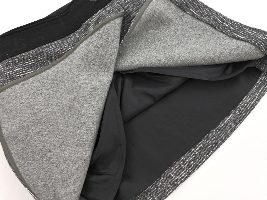 UNTITLED Untitled шерсть . LAP способ юбка size1/ серый *# * fia2 женский