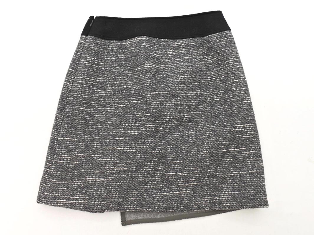 UNTITLED Untitled шерсть . LAP способ юбка size1/ серый *# * fia2 женский