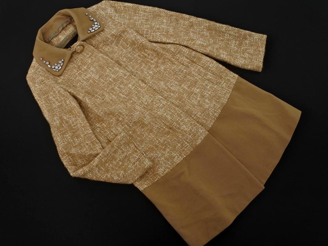 UNTITLED Untitled шерсть . твид переключатель воротник есть no color пальто size1/ бежевый *# * fia2 женский UNTITLED Untitled шерсть . твид переключатель воротник есть no color пальто size1/ бежевый *# * fia2 женский